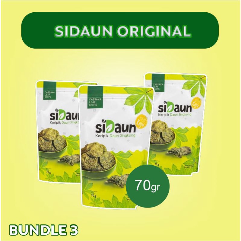 

SiDaun Singkong ORIGINAL [70 gr] | Bundle 3