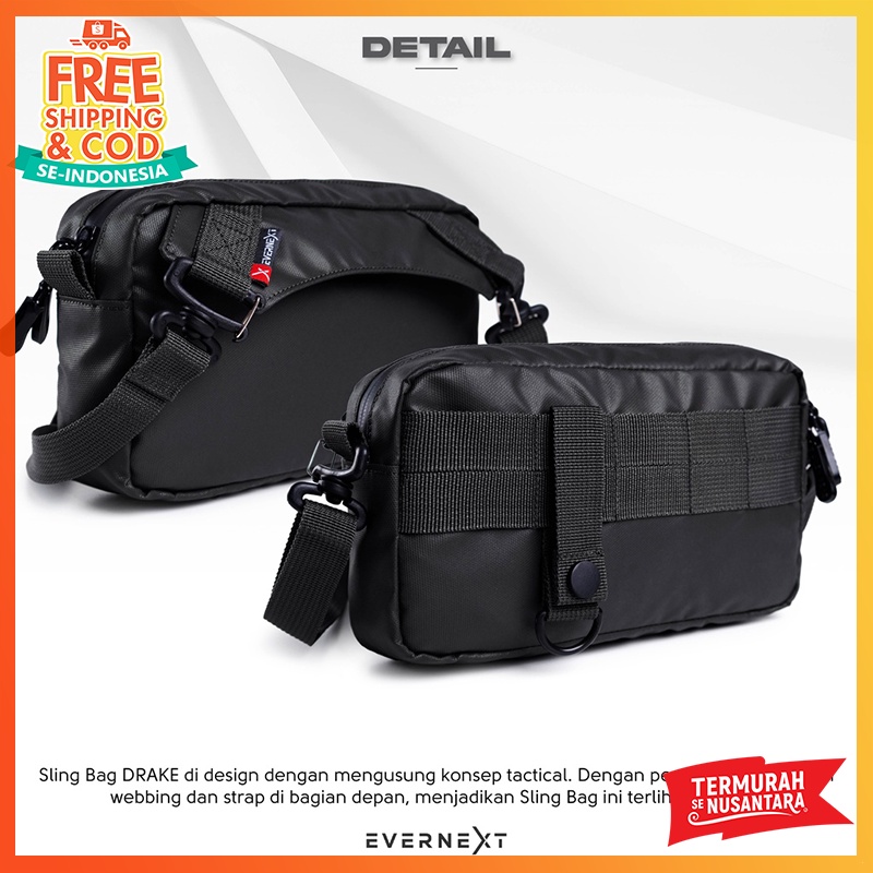 Tas Selempang Waistbag Distro Waterproof Phantom Tactical Pria Wanita Roowns Woven