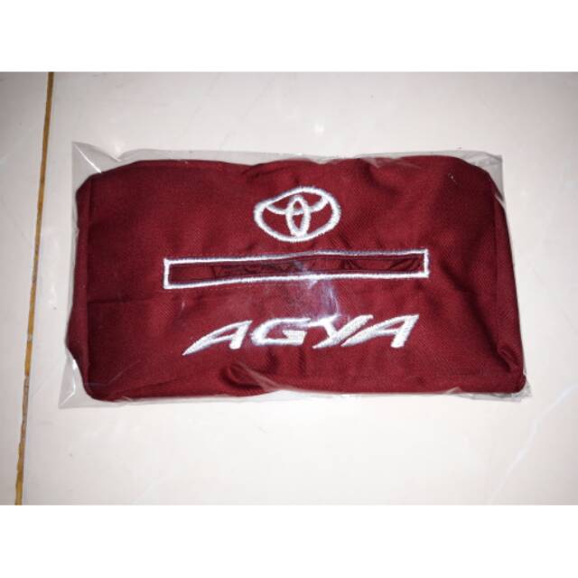 Bantal aksesoris interior cover tissue mobil Toyota AGYA