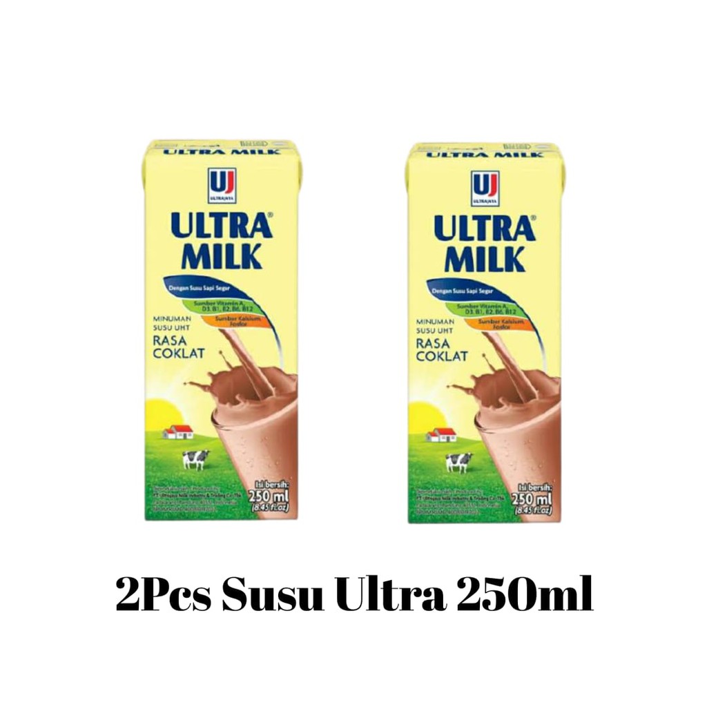 Jual Terlaris Susu Ultra Uht Rasa Coklat 250ml 2pcs Shopee Indonesia 2402