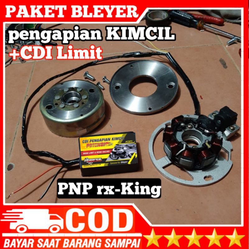 paket blayer pengapian kimcil pnp Rx-king  + cdi limit kimcil