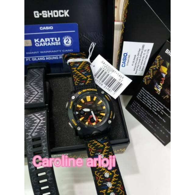 JAM TANGAN PRIA CASIO G-SHOCK GA-2000BT-1ADR GARANSI RESMI GAP