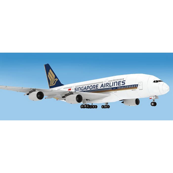 Jual Diy Miniatur Papercraft Pesawat Airbus A380 Singapore Airlines