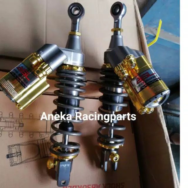 Shockbreaker nmax pcx tabung segitiga 330mm bisa stel 340mm / shock nmax pcx tabung atas