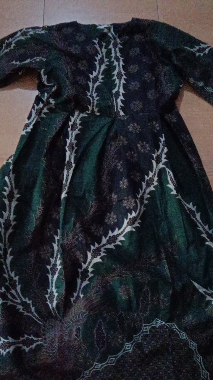 Gamis Batik Terbaru S M L Xl Xxl 3xl 4xl 5xl 6xl 7xl