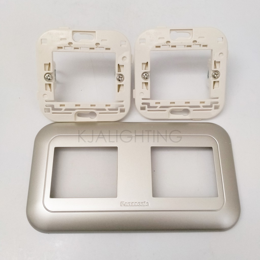 Panasonic Frame Double 4 Gang WEJ 78049 Silver