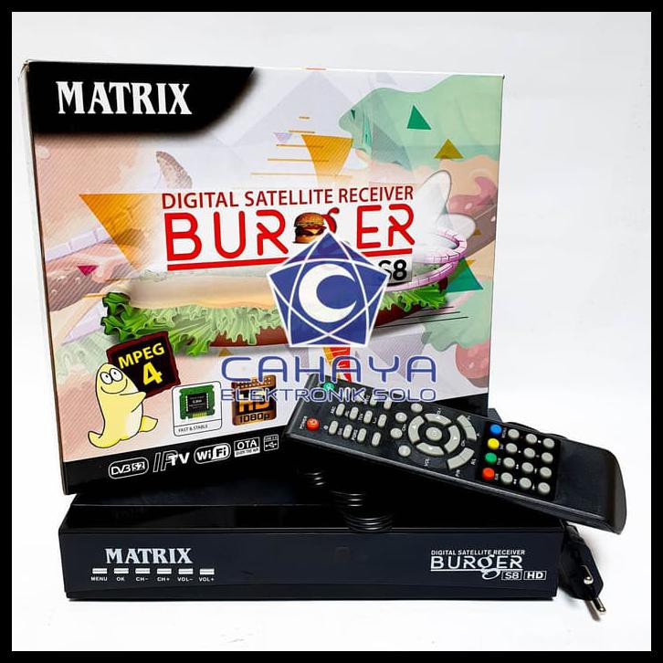 Ds Welcome Receiver Parabola Matrix Burger S8 Hd Mpeg4 Anti Panas Bisskey Powervu