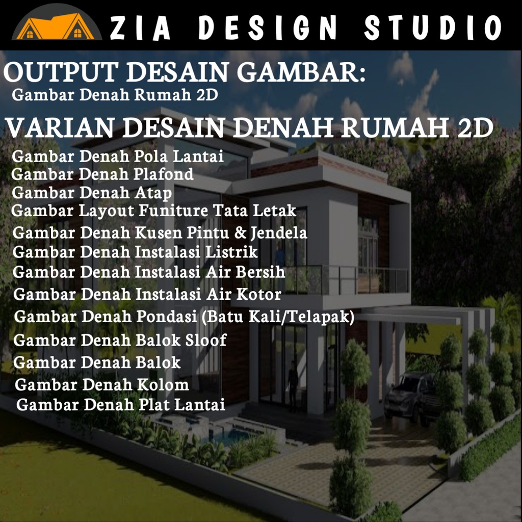 Jual Jasa Desain Denah Rumah 2D Jasa Arsitek Gambar IMB Indonesia Shopee Indonesia