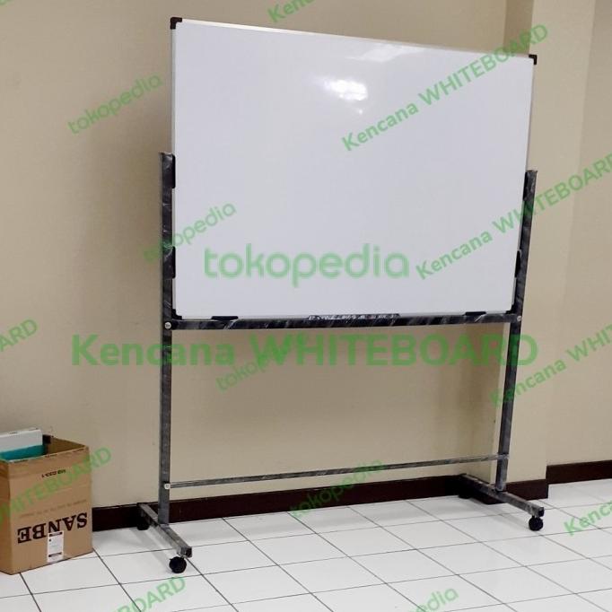 

White Board / Papan Tulis Standing 90 120 Cm .Non Magnetik