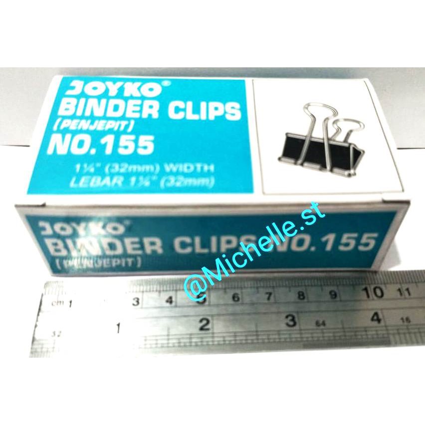 

JOYKO BINDER CLIPS NO.155 {1-1/4" (32mm) WIDTH}