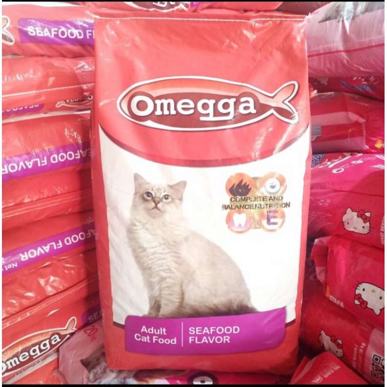 makanan Kucing Omegga Cat Seafood repack 500gr