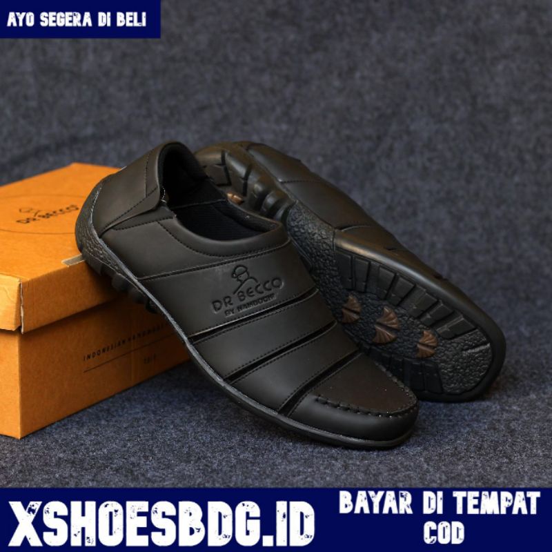 Xshoesbdg.id x Stoler Sepatu Slip On Pria Sepatu Casual Pria Sepatu Kulit Syntetic Pria