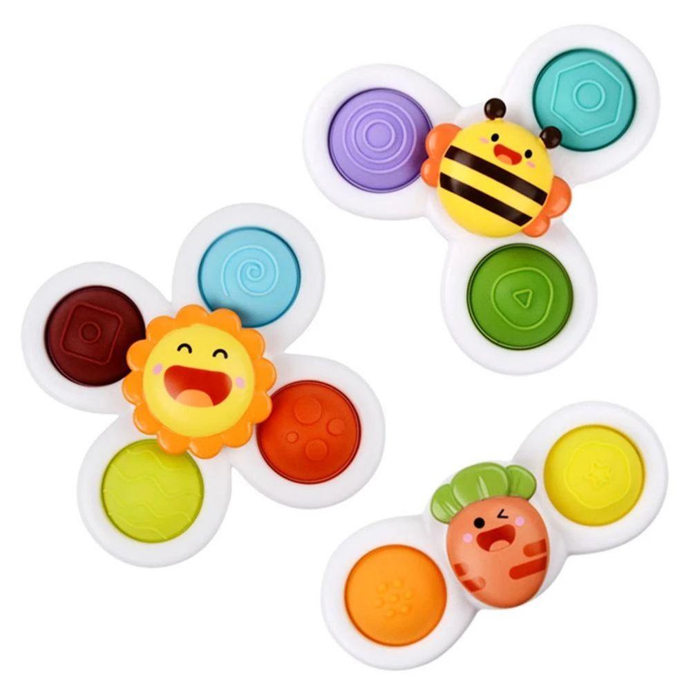 Needway Mainan Mandi 3 Pcs Balita Hadiah Sensory Belajar Baby Shower Anak Mandi Suction Cup
