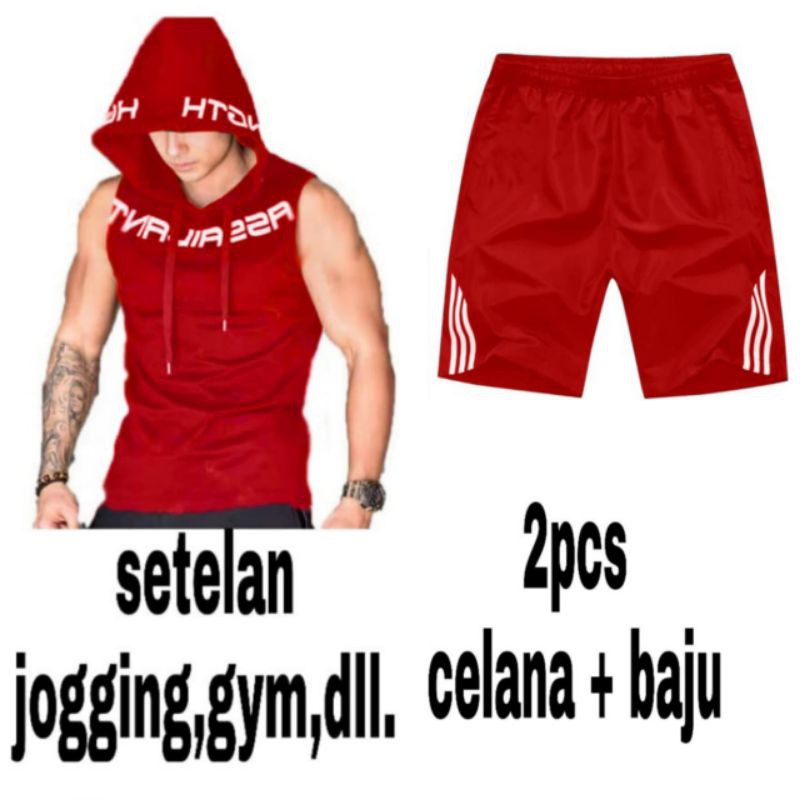 STELAN JOGGING / SET PRIA ASSA/BAJU SETELAN COWOK / BAJU SET GYM PRIA / SET OLAHRAGA /STELAN PRIA]