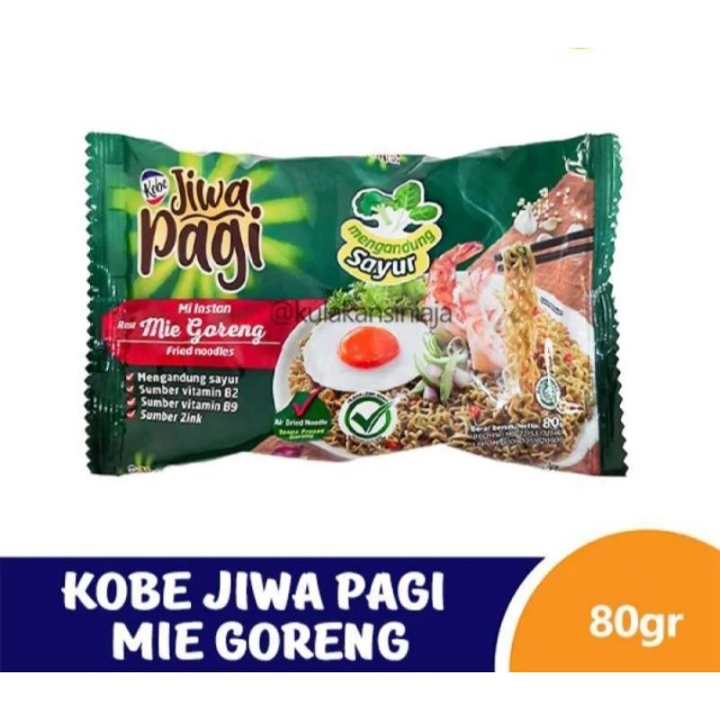 

KOBE Jiwa pagi mie Goreng 80g