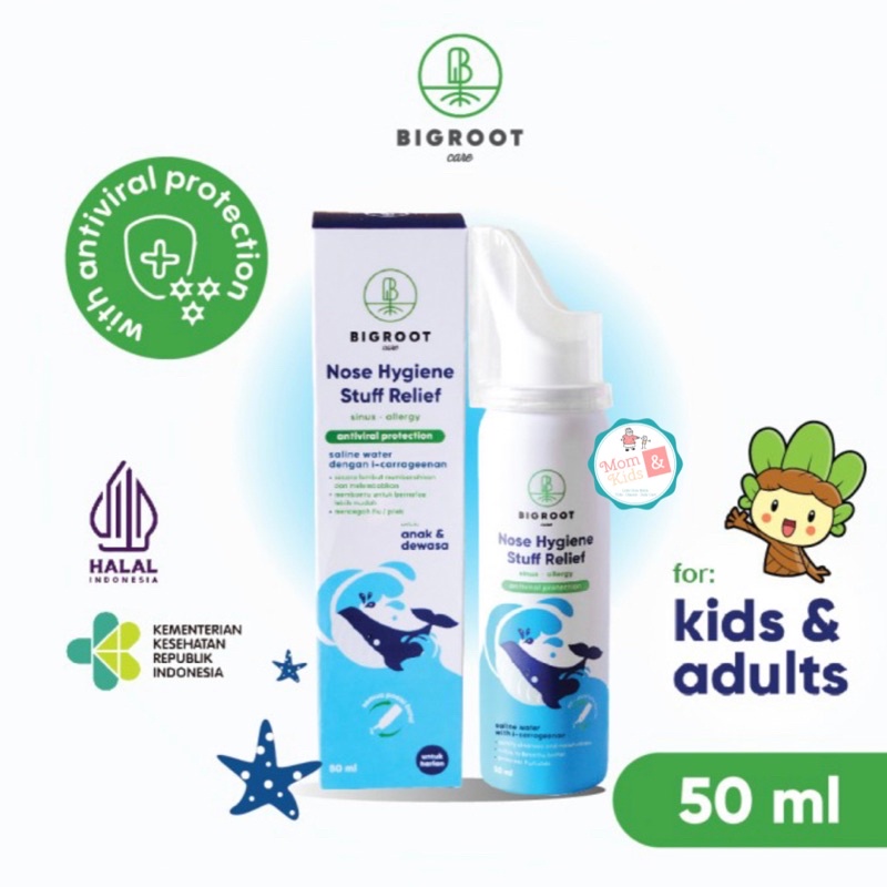 BIGROOT Nose Hygiene Stuff Relief &amp; Ultra Gentle Baby 50ml | Nasal Hygiene Spray