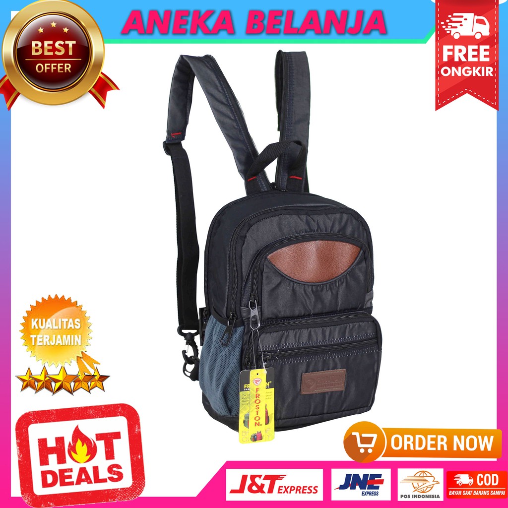 New Arrival Tas Froston Kulit Atas Hitam Kuliah Hangout Terbaru Khusus Wanita Stylish Tas Multifungsi Keren Casual Bahan Kuat Tebal Harga Termurah Terlaris Berkualitas