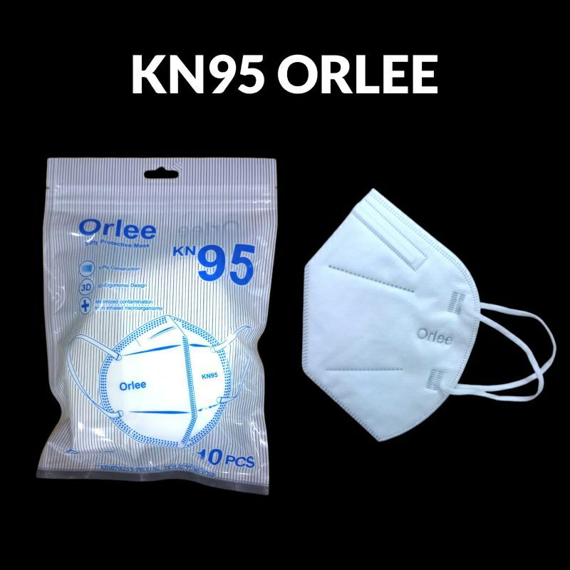 Masker Orlee KN95 5ply Earloop Disposable Mask Isi 10 Pcs