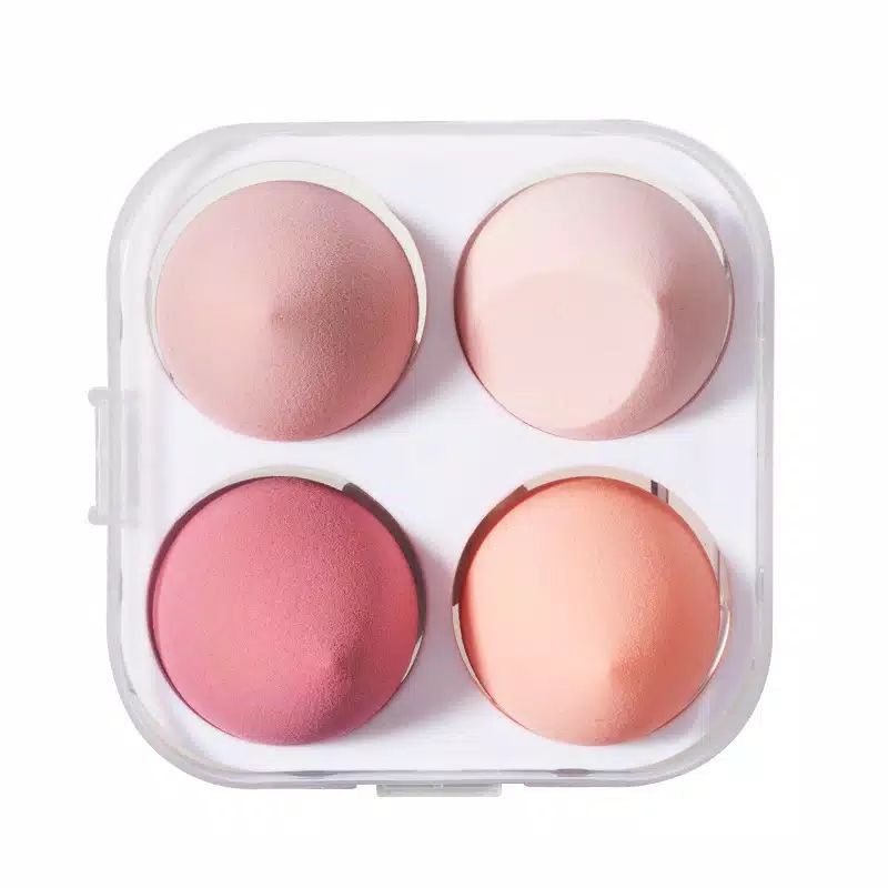 4PCS !!Beauty Sponge Blender Free Box / Make Up Sponge / Spons Blender / BB Cream Makeup Puffs