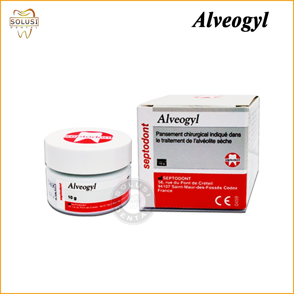 Bahan antiseptik dan analgesik Alveogyl alvogil alvogyl septodont