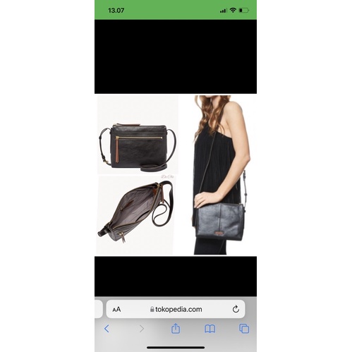 PRELOVED FOSSIL FELICITY CROSSBODY BLACK