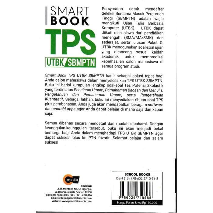 Buku Smart Book Tps Tes Potensi Skolastik Soshum Utbk Sbmptn Kode 1001 Shopee Indonesia