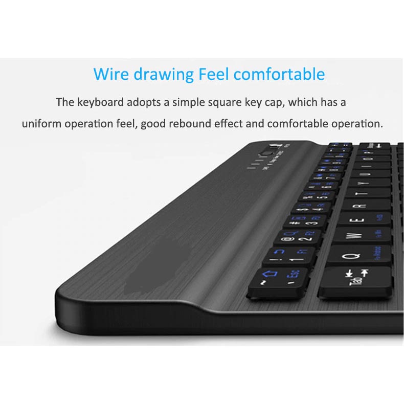 Slim wireless bluetooth Keyboard - Rechargable