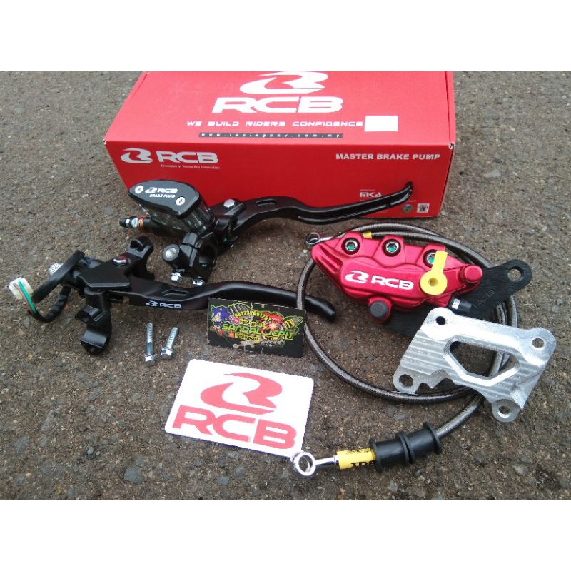 PAKET SET MASTER KALIPER RCB PNP NINJA R RR SS MASTER REM RCB OVAL 14MM SET HANDLE KOPLING RCB E2 OR