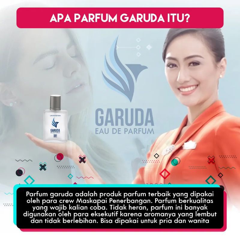 PARFUME GARUDA INDONESIA - Beli 1 Gratis 1 Rahasia Parfum Pramugari Unisex Wangi Tahan Lama