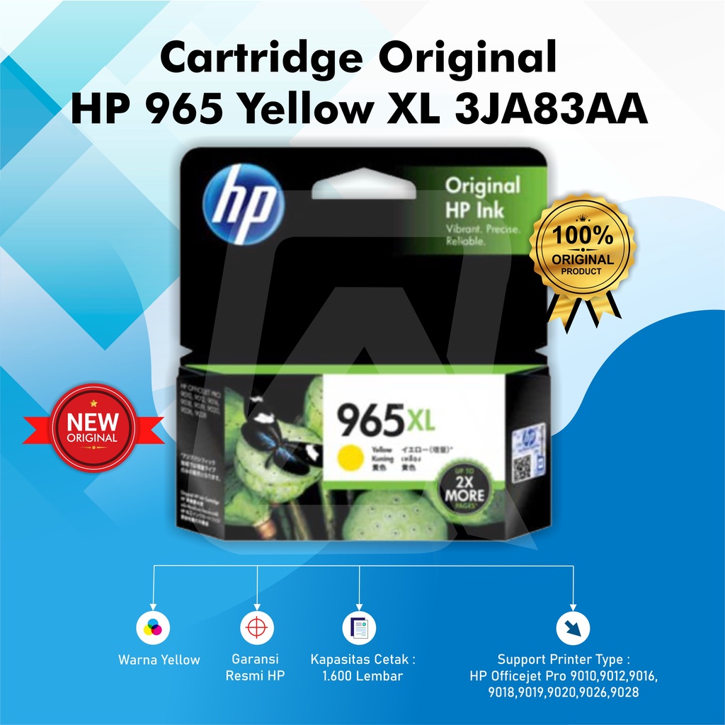 Tinta HP 965 XL Black &amp; Colour Original Ink Cartridge