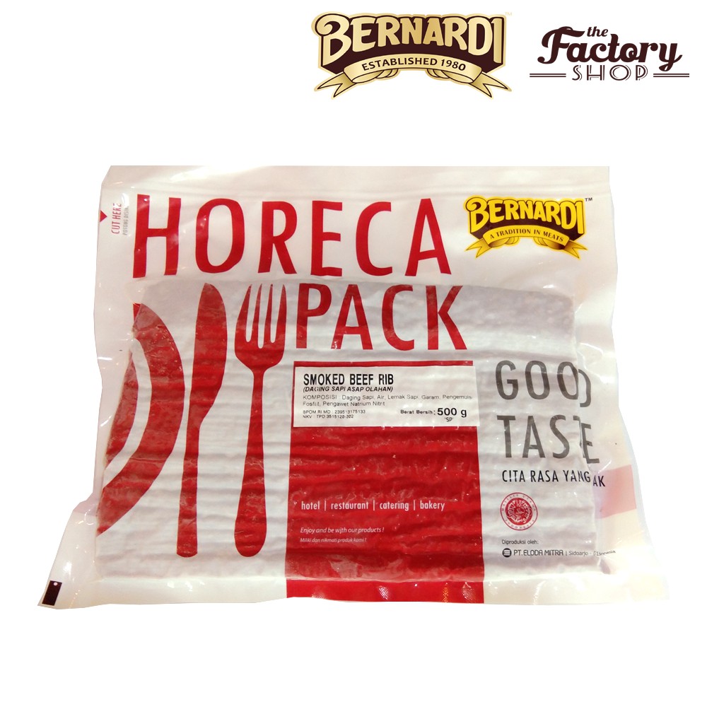 

Bernardi Horeca Pack Smoked Beef Rib SP 500g