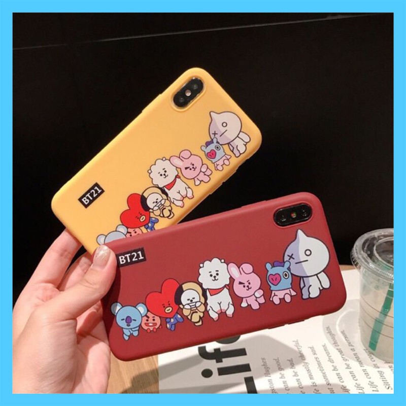 Custom Case Bts21 for Samsung A10 A20 A30 A50 Realme 2 Realme 3 Realme C2 F11 Redmi Note 7