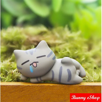 Earphone Jack Plug (Dust Plug) Kucing Lucu - Gray [EJP-0005]