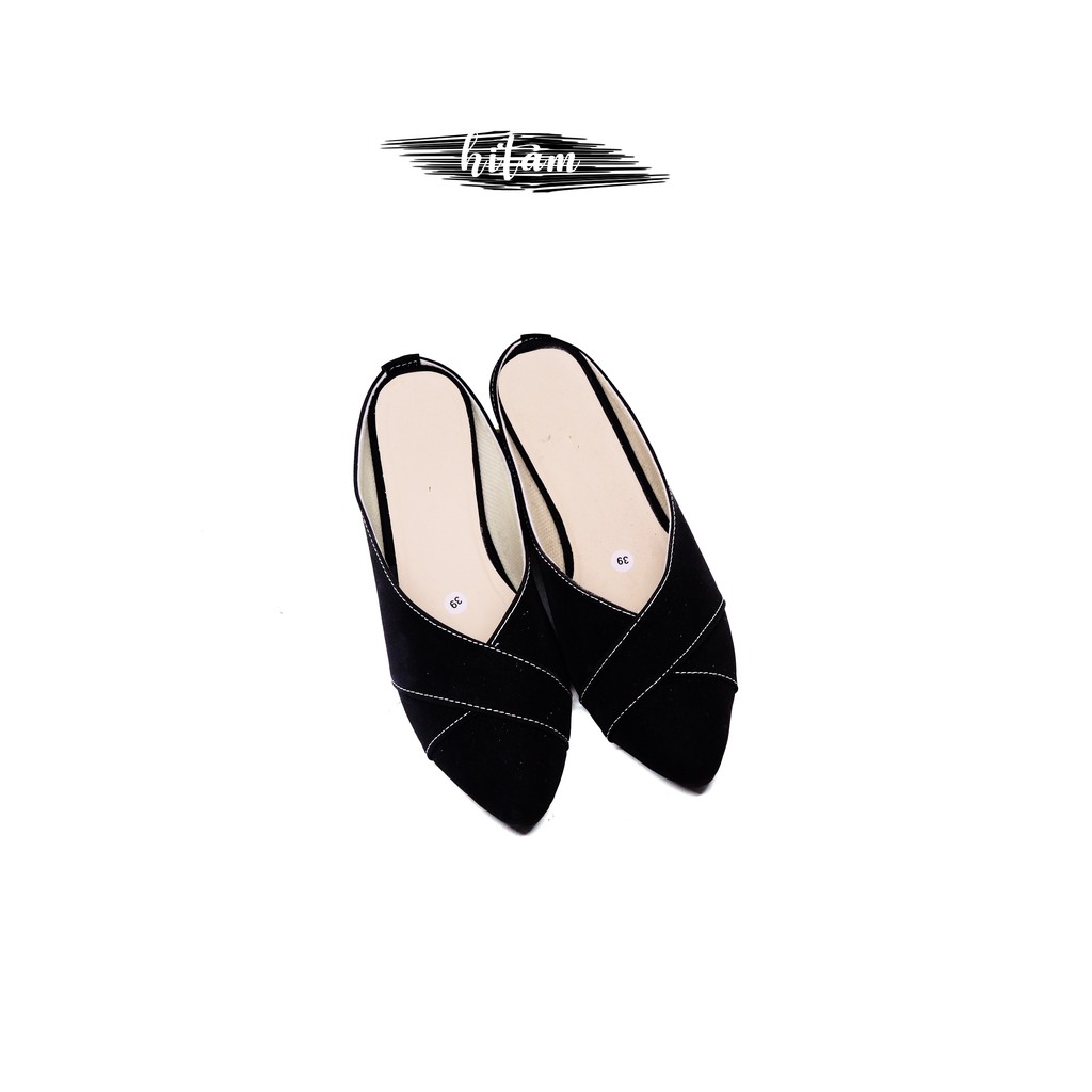 Flatshoes Slop Silang - Vaioshoes