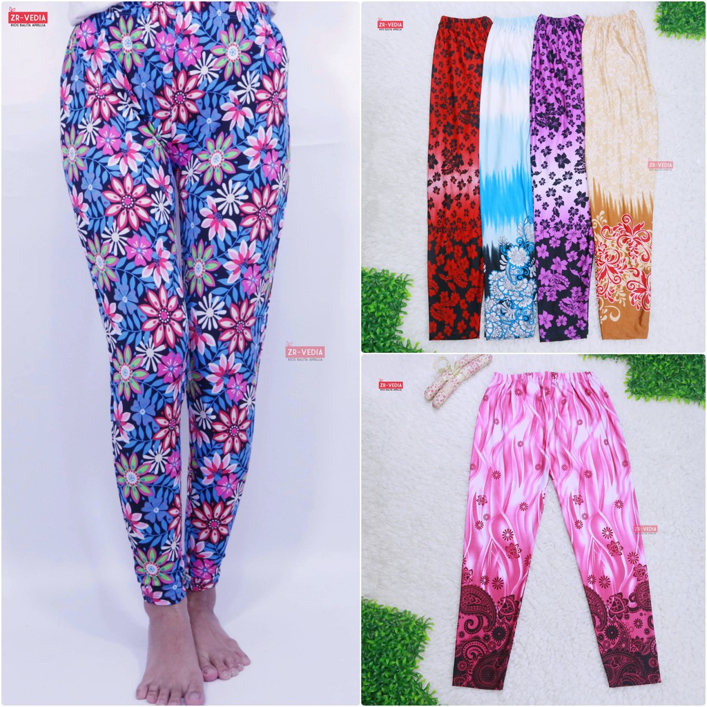 Legging Wanita Motif uk. JUMBO / fit to XXL Celana Panjang Wanita Leging Big Size Ketat Xtra Large