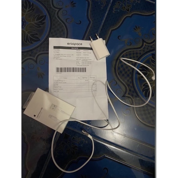 set charger iphone 5w ori ibox