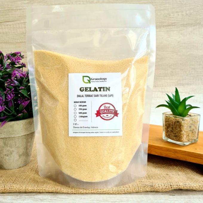 

Hot Sale Gelatin Bubuk Halal Import 1 kilogram by Granology