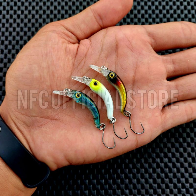 Micro lure 4 cm 1,5 gram Mini crankbait Rekomendasi untuk ultralight casting