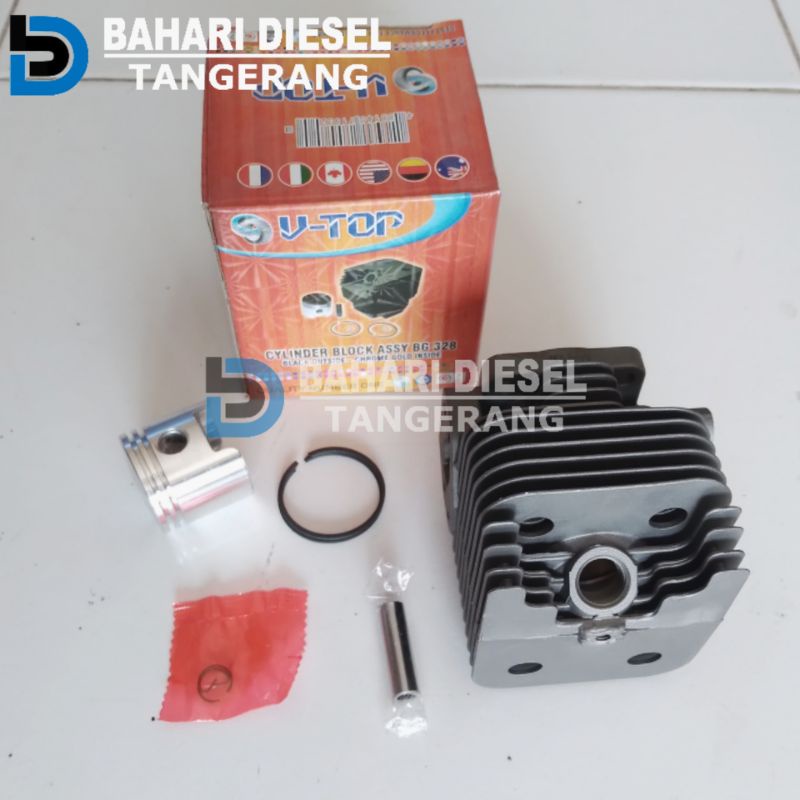 Blok Mesin Potong Rumput 2tak 328 Cylinder Blok Assy