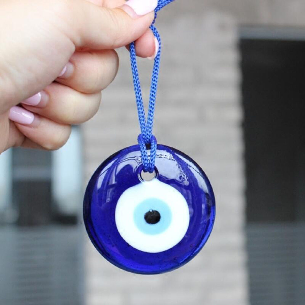 LANFY 1PC Lampwork Interior Decor Car Pendant Charms Office Charm Auto Accessories Kabbalah Evil Eye Auto Decor