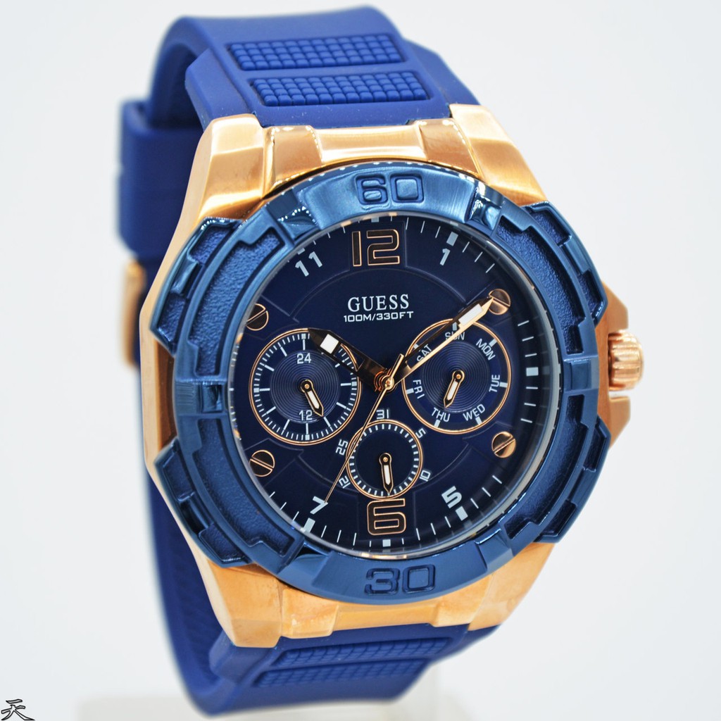 GUESS W1254G3 - Jam Tangan Pria - Original - Biru