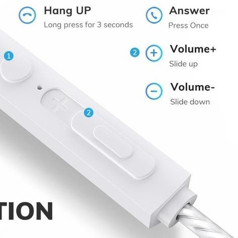 ● MYTIC Wired Earphone Stereo Sound in Ear Classic Comfortable F20 ֍