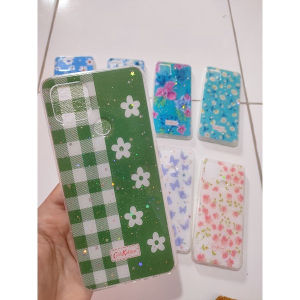 CASE BUNGA GLITTER FOR OPPO F1S, A15, A33, A32, A52/A92