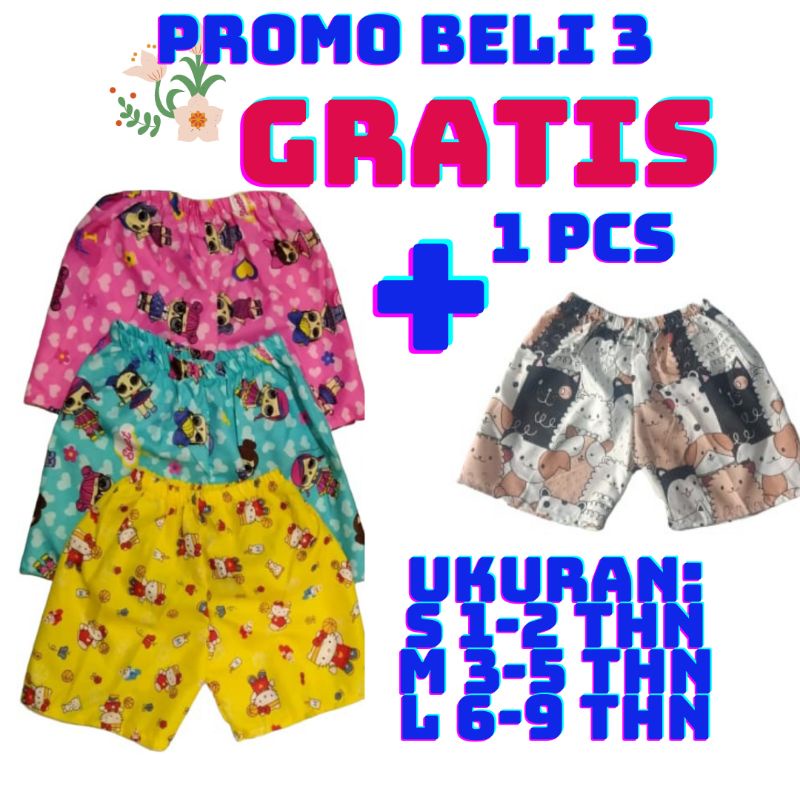 PROMO PAKET HEMAT CELANA PENDEK ANAK