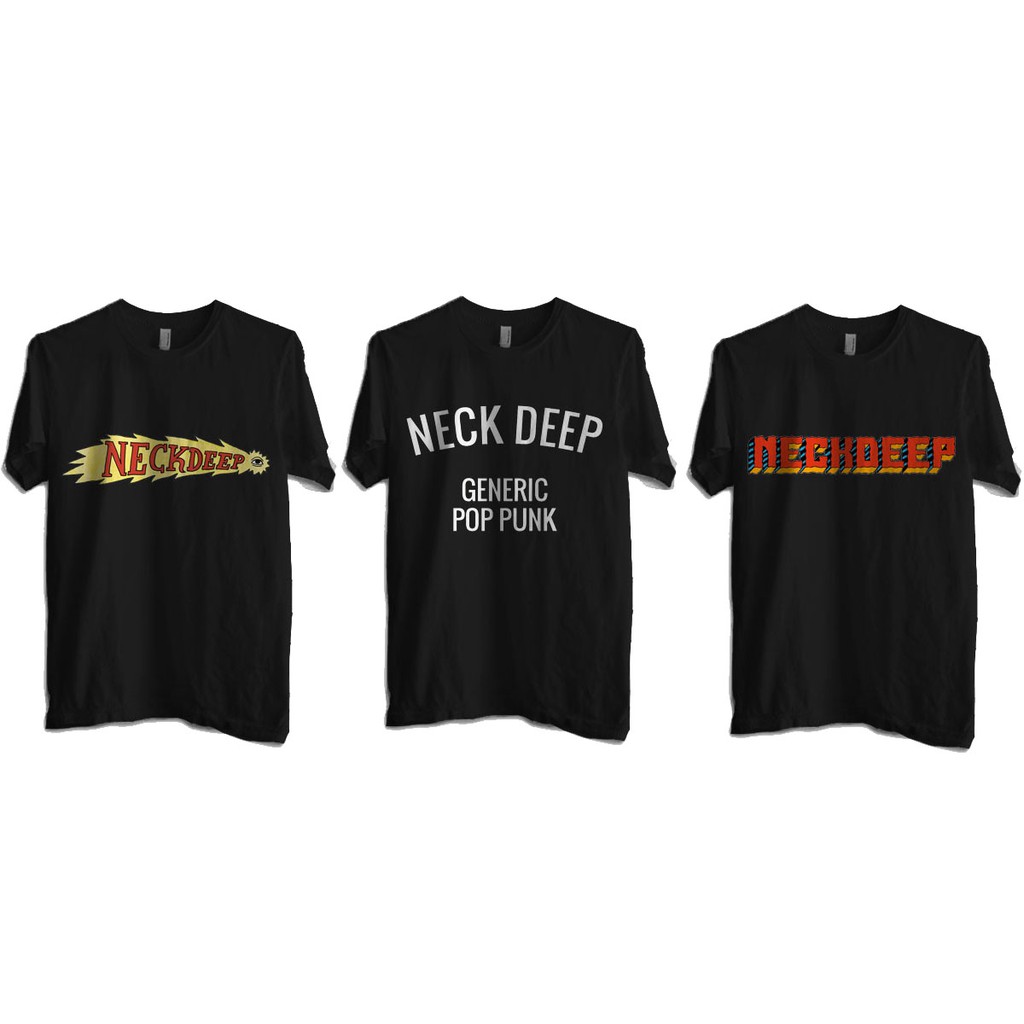 Kaos Musik Neckdeep - Kaos Band Neckdeep