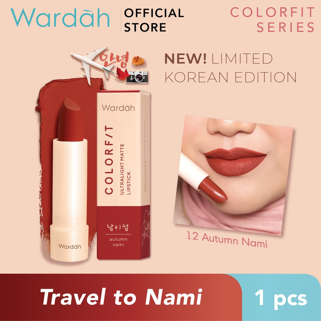 WARDAH COLORFIT ULTRALIGHT MATTE LIPSTICK (Series Korea)