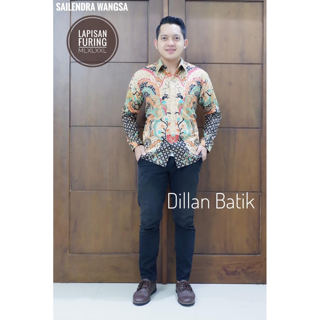 SAILENDRA WANGSA DILLAN KEMEJA BAJU BATIK PRIA SOLO LENGAN PANJANG PENDEK LAPIS FURING ATASAN BATIK PREMIUM MODERN KATUN HALUS GODONG SIMBARAN GURDO WISESO JANUR ATMAJA JAYA YUDA KAWUNG AGENG KAWUNG GURDO KAWUNG KUKILO KERIS PUSOKO KUKILO KEMBAR KURUSETRA