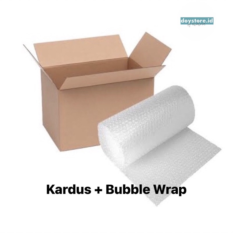 Packing Tambahan Kardus dan Bubble Wrap