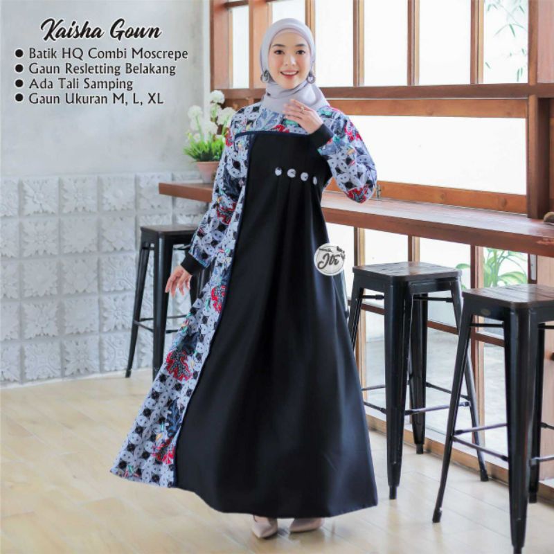 Gamis Batik Modern Monalisa Genes Batik Wanita Modern