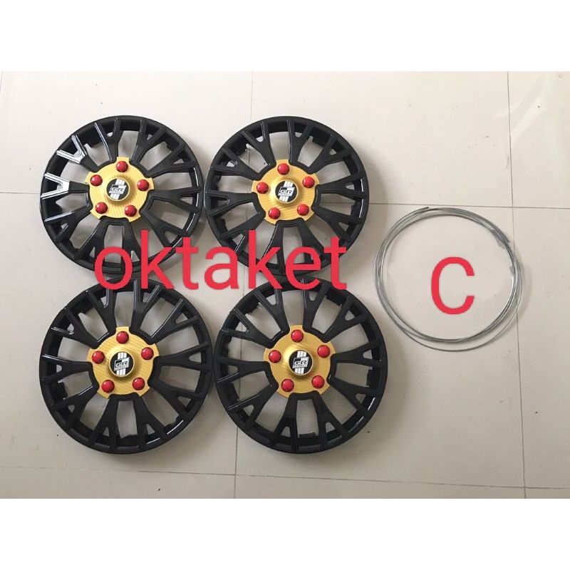 Dop velg cover wheeldop ring 13 &amp; 14  mobil universal calya sigra Avanza Xenia Agya Ayla Gran Max Luxio Kijang Vios Carry